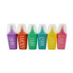Bookey Mini Pastel Highlighters - Pack of 6 - Image 2