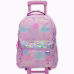 ⁦Pause Diamond & Floating Hearts Trolley Backpack with Pencil Case & Lunch Bag - 18 Inch⁩ - الصورة ⁦2⁩