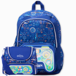 Smiggle Virtual Worlds Beta Classic Backpack with Lunch Bag - 16.5 Inch
