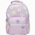 ⁦Pause White Flowers & Bright Lavender Backpack with Pencil Case & Lunch Bag - 18 Inch⁩ - الصورة ⁦2⁩