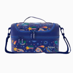 ⁦Blue Planets and Galaxies Backpack with Lunch Bag - 18 Inch⁩ - الصورة ⁦3⁩