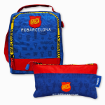 ⁦FC Barcelona Backpack with Pencil Case & Lunch Bag - 18 Inch⁩ - الصورة ⁦3⁩