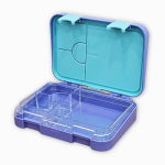 ⁦Light Purple Rainbow Motifs Compartment Lunch Box - 800 ml⁩ - الصورة ⁦2⁩