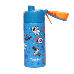 ⁦Blue Astronaut Adventure Stainless Steel Water Bottle with Spray - 420 ml⁩ - الصورة ⁦2⁩