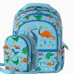 Sky Blue Dinosaur World Backpack with Lunch Bag - 16.5 Inch